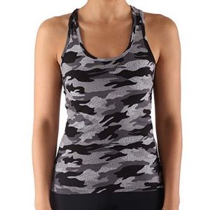 Super soft Racer Back tank top Camo sports top